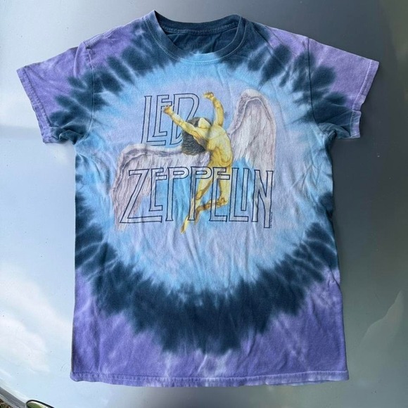The Unbranded Brand Tops - Tye dye Led Zeppelin tshirt